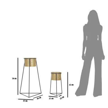 P/VAZY PARA Glax 43X36X70-27X23X45 cm